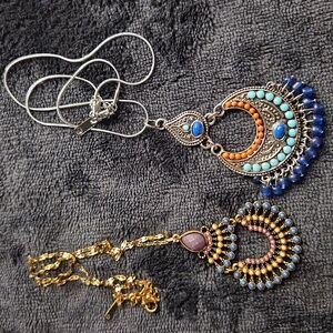 82 - BUNDLE 2 stainless steel chain necklaces